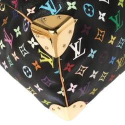 Pre Owned Louis Vuitton Black Monogram Multicolore Canvas Speedy 30 Bag