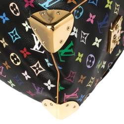 Pre Owned Louis Vuitton Black Monogram Multicolore Canvas Speedy 30 Bag
