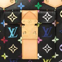 Pre Owned Louis Vuitton Black Monogram Multicolore Canvas Speedy 30 Bag