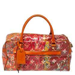 LOUIS VUITTON Authentic Women's Montaigne BB Vernis Red