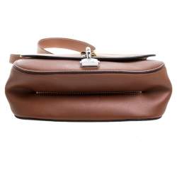 Pre Owned Louis Vuitton Brown Leather Chain It PM Bag