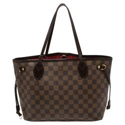 Louis Vuitton Damier Ebene Canvas Neverfull PM Bag