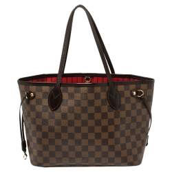 Louis Vuitton Damier Ebene Canvas Neverfull PM Bag
