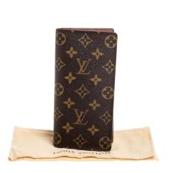 Pre Owned Louis Vuitton Monogram Canvas Brazza Wallet