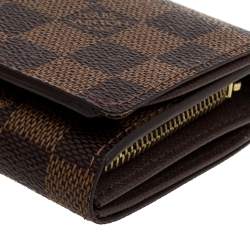 Pre Owned Louis Vuitton Damier Ebene Canvas Porte Monnaie Billets Tresor Wallet