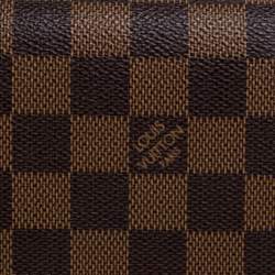 Pre Owned Louis Vuitton Damier Ebene Canvas Porte Monnaie Billets Tresor Wallet