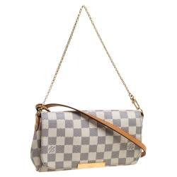 Pre Owned Louis Vuitton Damier Azur Canvas Favorite PM Bag