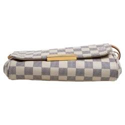Pre Owned Louis Vuitton Damier Azur Canvas Favorite PM Bag
