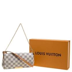 Pre Owned Louis Vuitton Damier Azur Canvas Favorite PM Bag