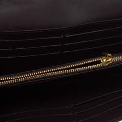 Pre Owned Louis Vuitton Amarante Monogram Vernis Sarah Wallet