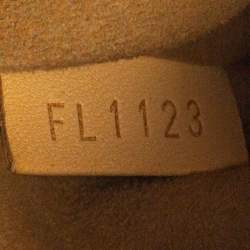 Pre Owned Louis Vuitton Caramel Monogram Coated Canvas and Leather Limited Edition Tuffetage Deauville Cube Bag