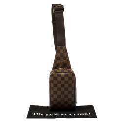 Pre Owned حقيبة حزام لوي فيتون جرونيموس كانفاس دامييه أيبين