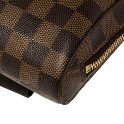 Pre Owned حقيبة حزام لوي فيتون جرونيموس كانفاس دامييه أيبين