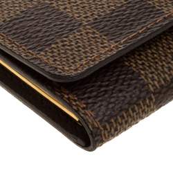 مملوكة مسبقًا Louis Vuitton Damier Ebene Canvas 4 Key Holder