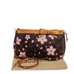 Pre Owned Louis Vuitton Monogram Canvas Cherry Blossom Pochette Accessories