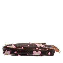 Pre Owned Louis Vuitton Monogram Canvas Cherry Blossom Pochette Accessories