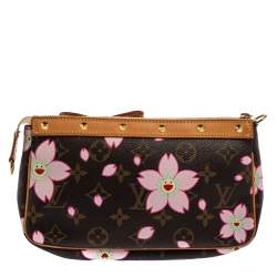 Pre Owned Louis Vuitton Monogram Canvas Cherry Blossom Pochette Accessories