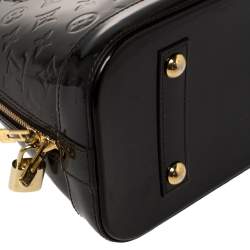 Pre Owned Louis Vuitton Amarante Monogram Vernis Leather Alma PM Bag
