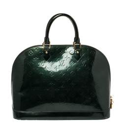 مملوكة مسبقًا Louis Vuitton Blue Nuit Monogram Vernis Alma GM Bag