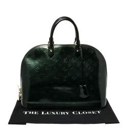 مملوكة مسبقًا Louis Vuitton Blue Nuit Monogram Vernis Alma GM Bag