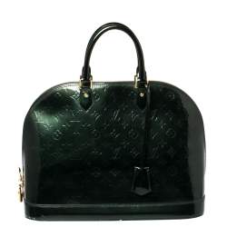 مملوكة مسبقًا Louis Vuitton Blue Nuit Monogram Vernis Alma GM Bag