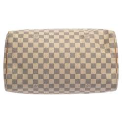 Pre Owned Louis Vuitton Damier Azur Canvas Speedy 35 Bag