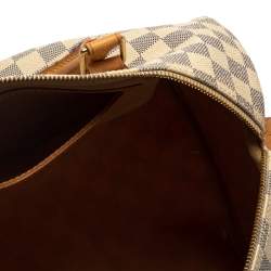 Pre Owned Louis Vuitton Damier Azur Canvas Speedy 35 Bag