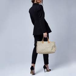 Pre Owned Louis Vuitton Damier Azur Canvas Speedy 35 Bag