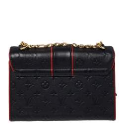 مملوكة مسبقًا Louis Vuitton Marine Rouge Monogram Empreinte Leather Saint Sulpice PM Bag