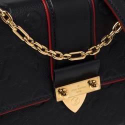 مملوكة مسبقًا Louis Vuitton Marine Rouge Monogram Empreinte Leather Saint Sulpice PM Bag