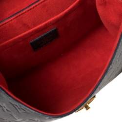 مملوكة مسبقًا Louis Vuitton Marine Rouge Monogram Empreinte Leather Saint Sulpice PM Bag