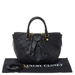 Pre Owned Louis Vuitton Black Monogram Empreinte Leather Mazarine PM Bag