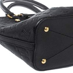 Pre Owned Louis Vuitton Black Monogram Empreinte Leather Mazarine PM Bag