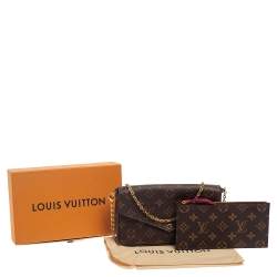 Pre Owned Louis Vuitton Monogram Canvas Felicie Pochette Bag