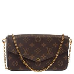 Pre Owned Louis Vuitton Monogram Canvas Felicie Pochette Bag