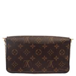 Pre Owned Louis Vuitton Monogram Canvas Felicie Pochette Bag