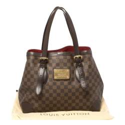 Pre Owned حقيبة لوي فيتون هامبستيد كانفاس دامييه إيبين متوسطة