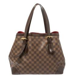 Pre Owned حقيبة لوي فيتون هامبستيد كانفاس دامييه إيبين متوسطة