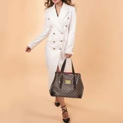 Pre Owned حقيبة لوي فيتون هامبستيد كانفاس دامييه إيبين متوسطة