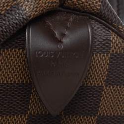 Pre Owned Louis Vuitton Damier Ebene Canvas Speedy 25 Bag