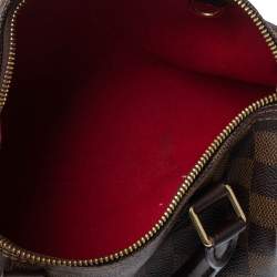 Pre Owned Louis Vuitton Damier Ebene Canvas Speedy 25 Bag