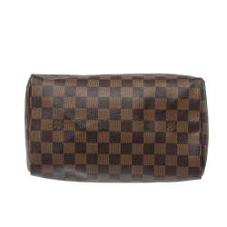 Pre Owned Louis Vuitton Damier Ebene Canvas Speedy 25 Bag