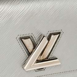 Pre Owned Louis Vuitton Silver Epi Leather Twist PM Bag