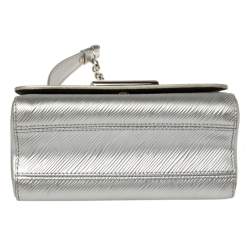 Pre Owned Louis Vuitton Silver Epi Leather Twist PM Bag