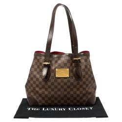 Pre Owned Louis Vuitton Damier Ebene Canvas Hampstead MM Bag