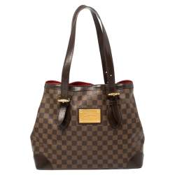 Pre Owned Louis Vuitton Damier Ebene Canvas Hampstead MM Bag