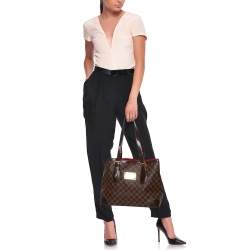 Pre Owned Louis Vuitton Damier Ebene Canvas Hampstead MM Bag