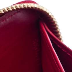 Pre Owned محفظة لوى فيتون سحاب فيرنيه مونوغرامية دامور حمراء  