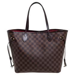 Pre Owned Louis Vuitton Damier Ebene Canvas Neverfull MM Bag