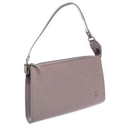 Pre Owned Louis Vuitton Lilac Epi Leather Pochette Accessoires
